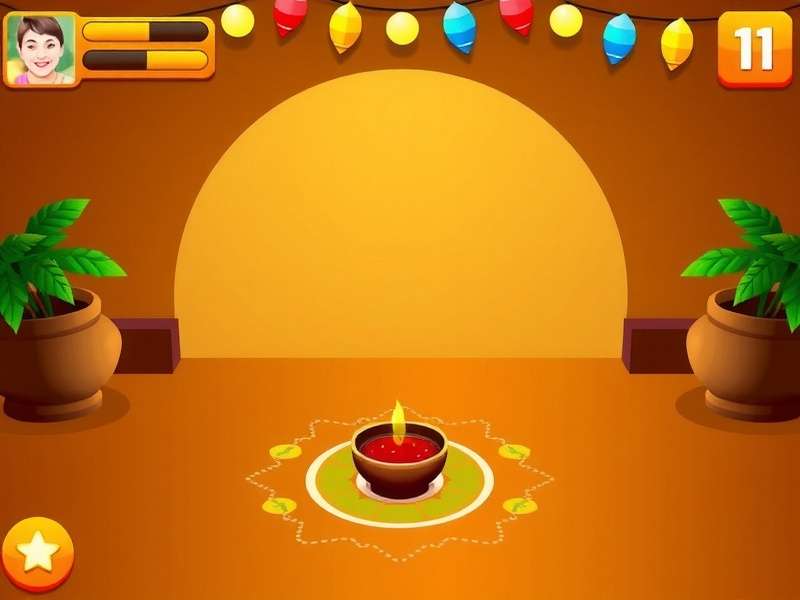 Pepper Frenzy Plus Diwali Dhamaka Event Pepper Frenzy Plus Diwali event screenshot with rangoli and diyas
